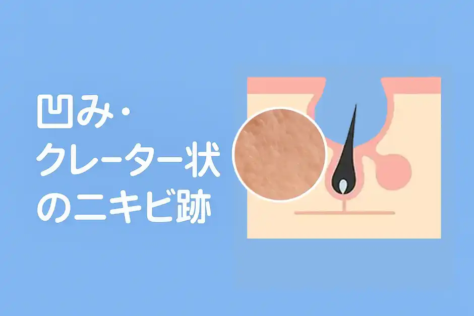 凹み・クレーター状ニキビ跡