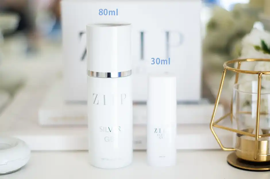 『ZIIP DOT』に付属しているクリアジェル30mlと通常販売されている80mlジェル
