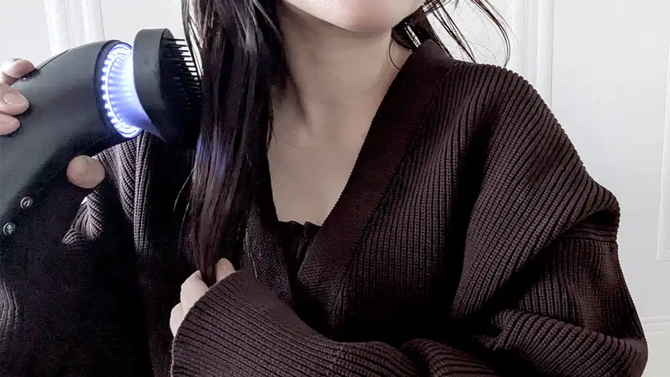 ステップ③ 最後の冷風仕上げでツヤつや手触りを長時間キープ