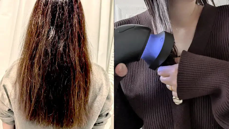 くせ毛と相性がいい理由②|ミスト機能とストレートアタッチメントのW使いで髪がまとまる