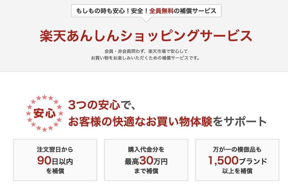 楽天あんしんショッピングサービス