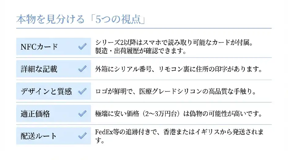 カレントボディLEDマスクの本物と偽物を見分けるポイント5つ