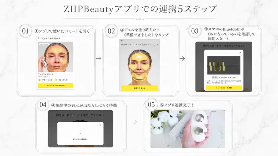 アプリでの連携5ステップ