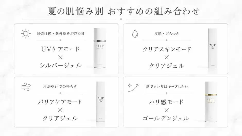 【今だけ特別公開】夏の肌悩みに合うジェルとケアメニューの選び方