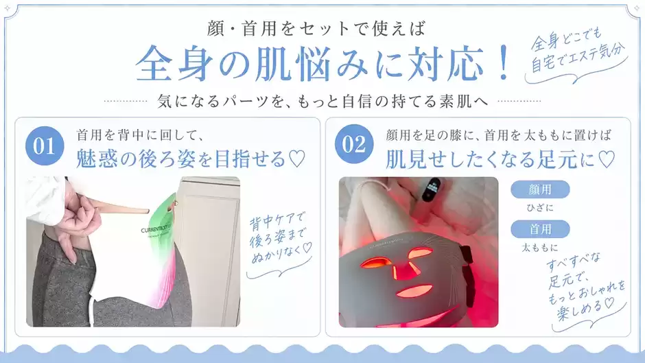 首用とセットで使えば全身の肌悩みに対応できる